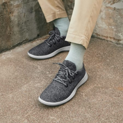 gray wool shoes