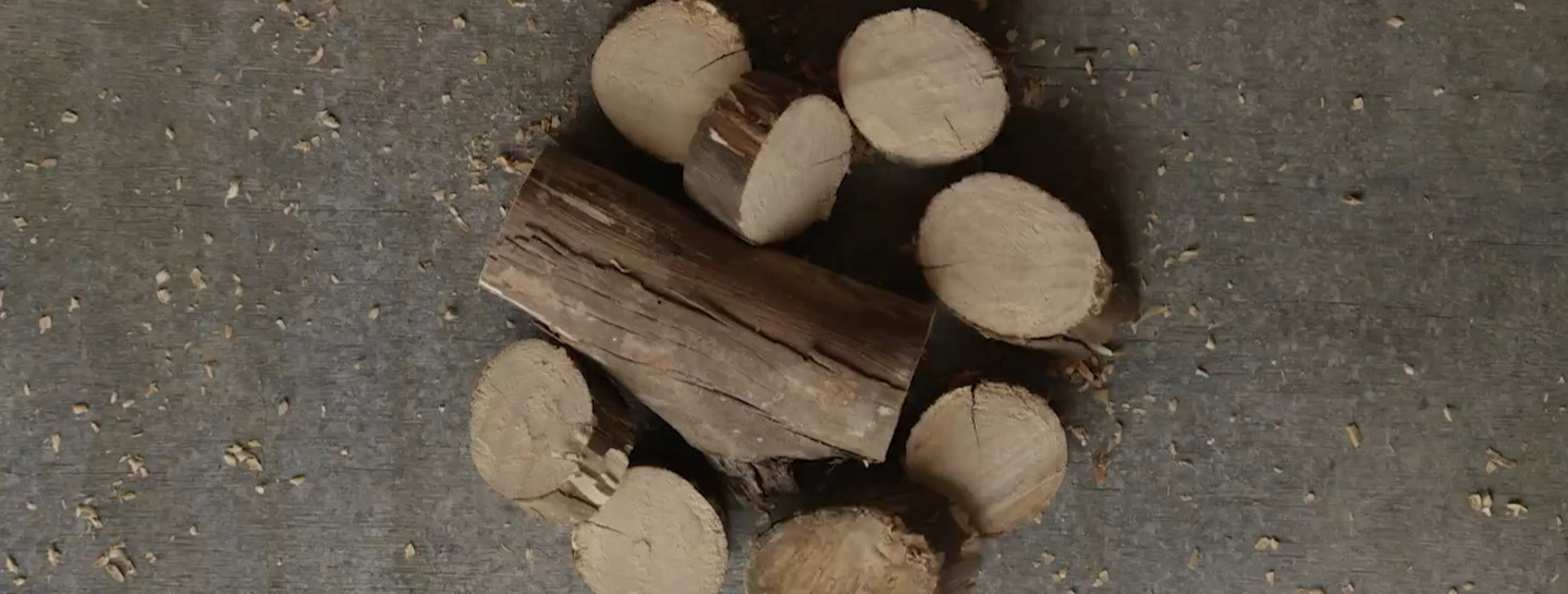 some wood
